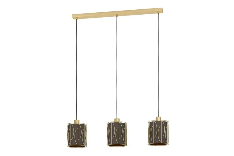 Takpendel Eglo Corojal Cappuccino/Messing med 3 Lamper