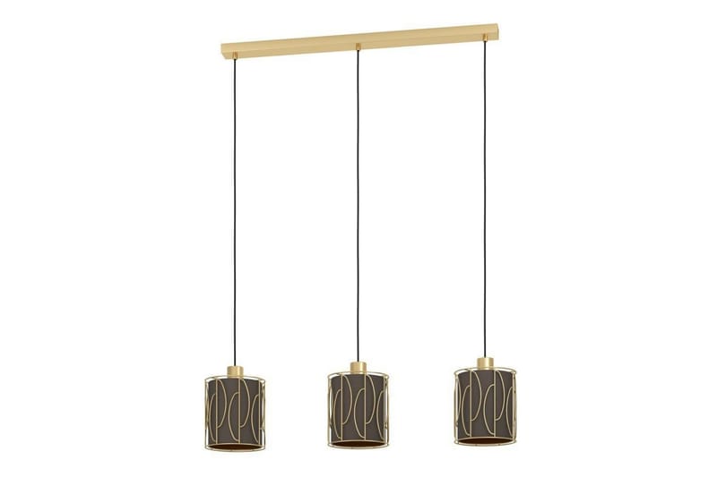Takpendel Eglo Corojal Cappuccino/Messing med 3 Lamper