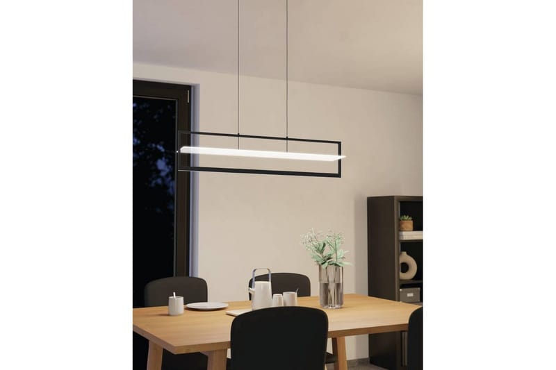 Takpendel Eglo Farneta Svart/Satin Ramme - Belysning - Innendørsbelysning & Lamper - Vinduslampe