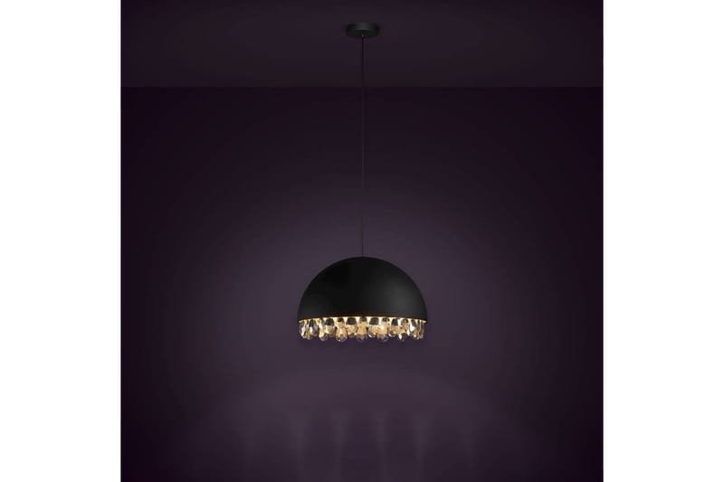 Takpendel Eglo Gaetano 2 Svart/Gull Krystall - Belysning - Innendørsbelysning & Lamper - Vinduslampe