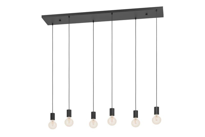 Takpendel Eglo Huebro Svart med 6 Lamper - Belysning - Innendørsbelysning & Lamper - Vinduslampe