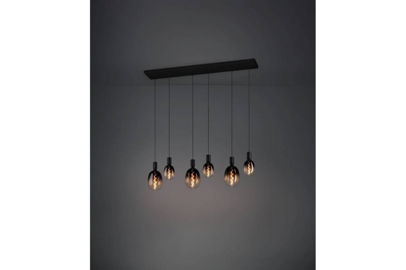 Takpendel Eglo Huebro Svart med 6 Lamper - Belysning - Innendørsbelysning & Lamper - Vinduslampe