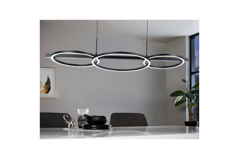 Takpendel Eglo Lanacera Svart/Gull - Belysning - Innendørsbelysning & Lamper - Vinduslampe