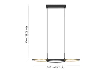 Takpendel Eglo Lanacera Svart/Gull - Belysning - Innendørsbelysning & Lamper - Vinduslampe