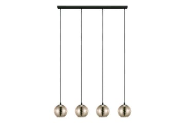 Takpendel Eglo Lemorieta Svart/Gull med 4 Lamper - Belysning - Innendørsbelysning & Lamper - Vinduslampe