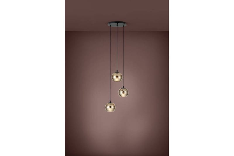 Takpendel Eglo Lemorieta Svart/Gull Rundell med 3 Lamper - Belysning - Innendørsbelysning & Lamper - Vinduslampe