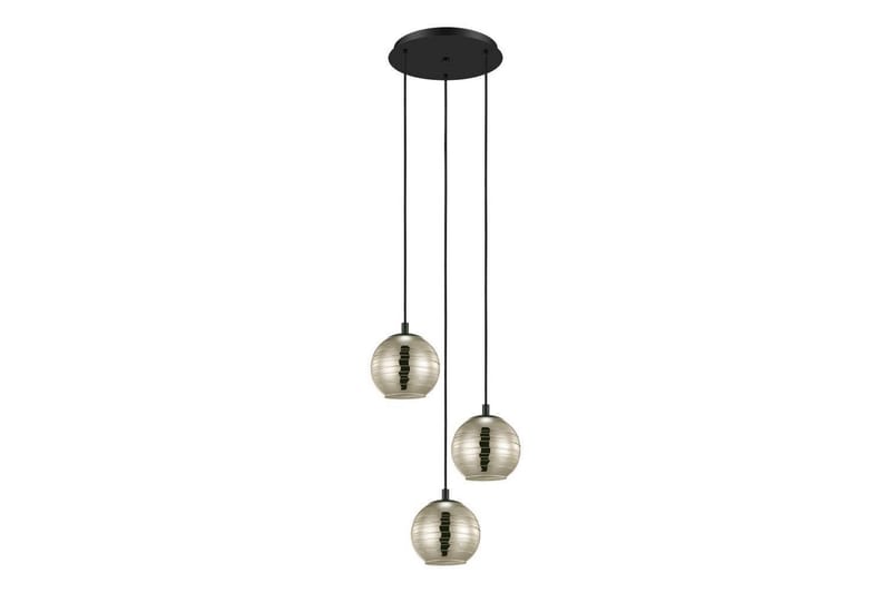 Takpendel Eglo Lemorieta Svart/Gull Rundell med 3 Lamper - Belysning - Innendørsbelysning & Lamper - Vinduslampe