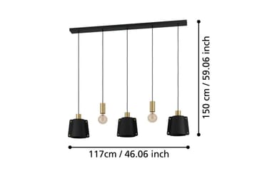 Takpendel Eglo Majagua Svart/Messing med 5 Lamper - Belysning - Innendørsbelysning & Lamper - Vinduslampe