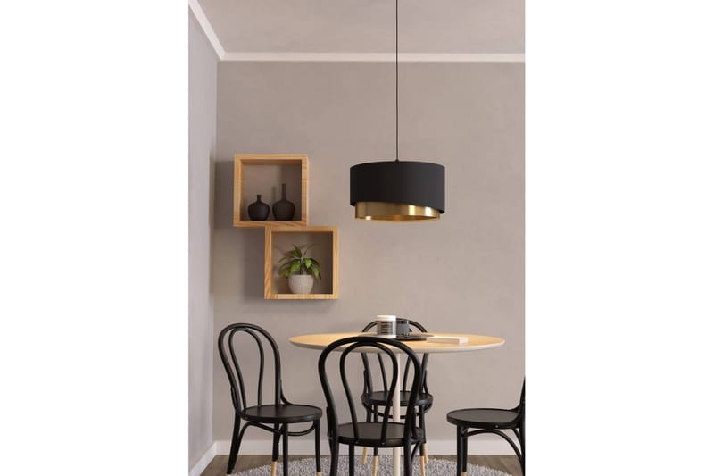 Takpendel Eglo Manderline Svart/Messing 45 cm - 45 cm - Belysning - Innendørsbelysning & Lamper - Vinduslampe