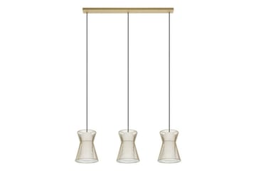 Takpendel Eglo Maseta med 3 Lamper Gullfarget Hvit - Hvit/Gull - Belysning - Innendørsbelysning & Lamper - Vinduslampe