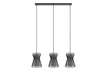 Takpendel Eglo Maseta med 3 Lamper Svart Svart-Transparent - Svart - Belysning - Innendørsbelysning & Lamper - Vinduslampe