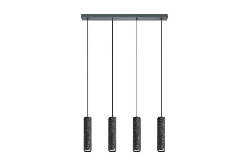 Takpendel Eglo Mentalona antrasitt terrazzo med 4 lamper
