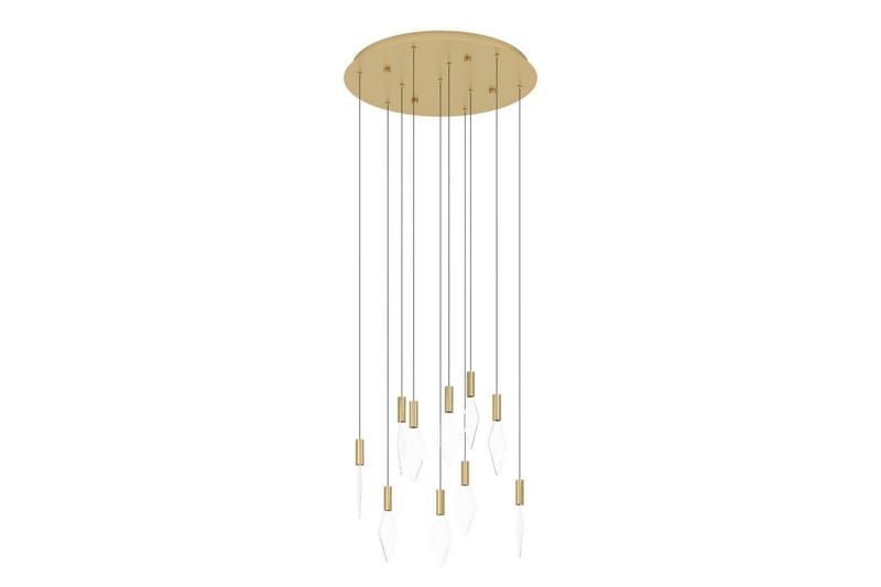 Takpendel Eglo Mirador messing/gull med 10 lamper - Belysning - Innendørsbelysning & Lamper - Vinduslampe