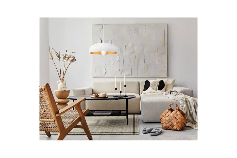 Takpendel Eglo Mogano 1 Hvit, Kopper - Hvit/Kobber - Belysning - Innendørsbelysning & Lamper - Vinduslampe