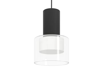 Takpendel Eglo Molineros svart/gjennomsiktig rundell med 5 lamper - Belysning - Innendørsbelysning & Lamper - Vinduslampe