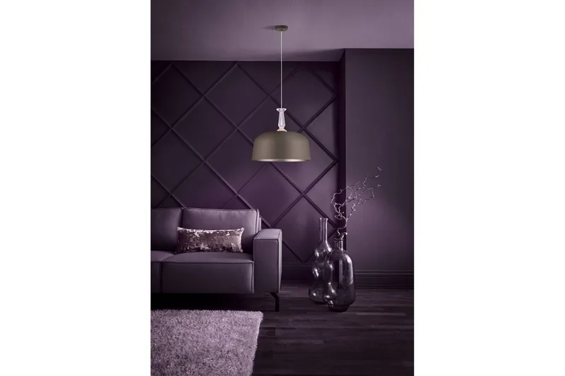 Takpendel Eglo Monte Fuerte Taupe/Krystall - Belysning - Innendørsbelysning & Lamper - Vinduslampe