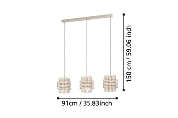 Takpendel Eglo Oltamar Sand med 3 Lamper - Belysning - Innendørsbelysning & Lamper - Vinduslampe