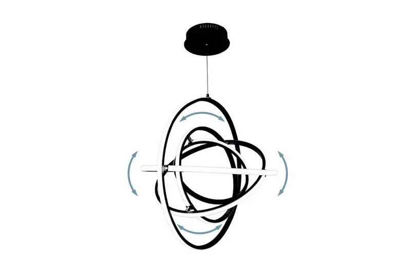 Takpendel Eglo Retornio Svart/Hvit 58 cm - 58 cm - Belysning - Innendørsbelysning & Lamper - Vinduslampe
