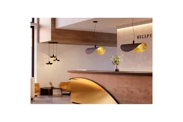 Takpendel Eglo Saceda Svart/Gull 55x200 cm - Belysning - Innendørsbelysning & Lamper - Vinduslampe