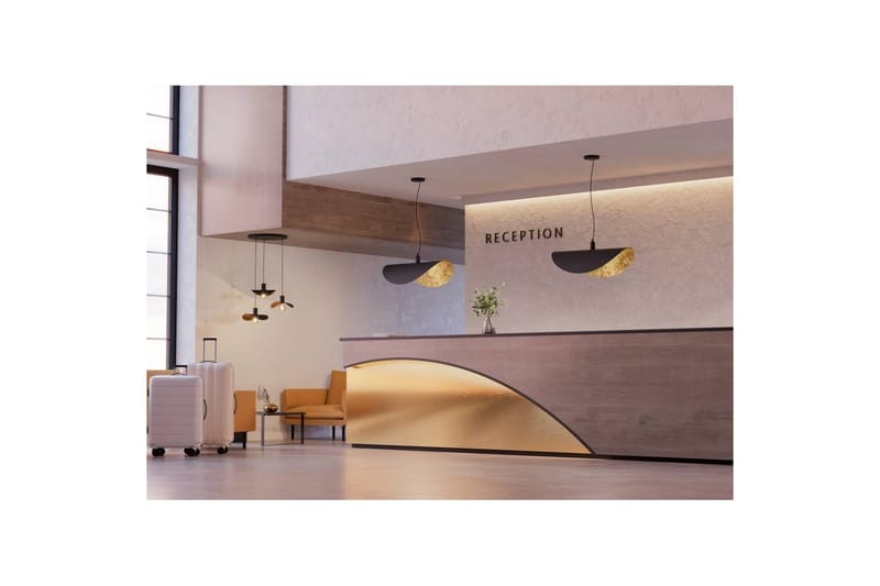 Takpendel Eglo Saceda Svart/Gull 55x200 cm - Belysning - Innendørsbelysning & Lamper - Vinduslampe