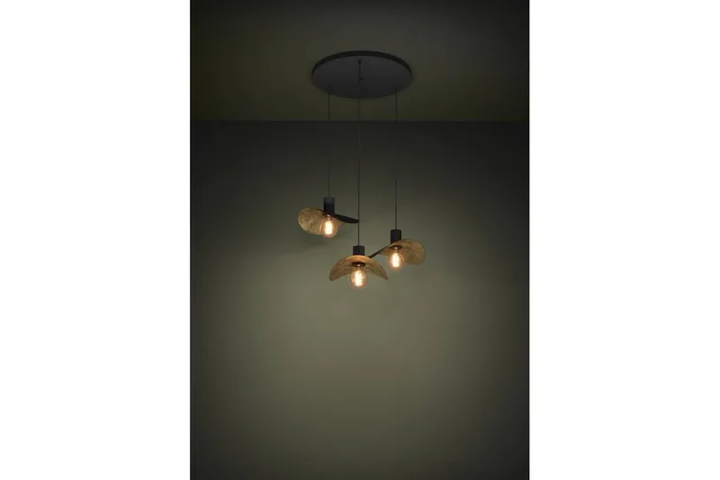 Takpendel Eglo Saceda Svart/Gull Rondell med 3 Lamper - Belysning - Innendørsbelysning & Lamper - Vinduslampe