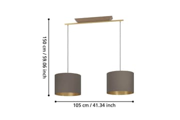 Takpendel Eglo Santandria Cappuccino med 2 lamper - Belysning - Innendørsbelysning & Lamper - Vinduslampe
