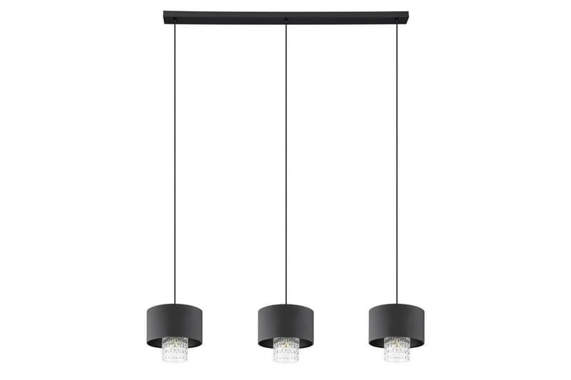 Takpendel Eglo Sapuara Svart Krystall med 3 Lamper - Belysning - Innendørsbelysning & Lamper - Vinduslampe