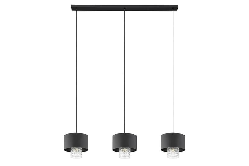 Takpendel Eglo Sapuara Svart Krystall med 3 Lamper - Belysning - Innendørsbelysning & Lamper - Vinduslampe
