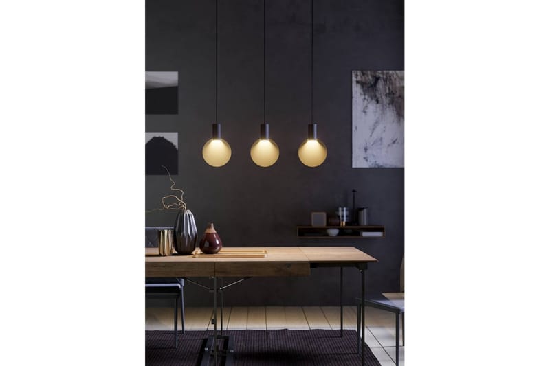 Takpendel Eglo Sarona med 3 lamper - Svart/Gull - Belysning - Innendørsbelysning & Lamper - Vinduslampe