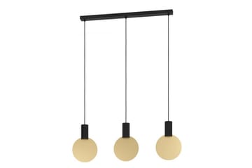 Takpendel Eglo Sarona med 3 lamper - Svart/Gull - Belysning - Innendørsbelysning & Lamper - Vinduslampe