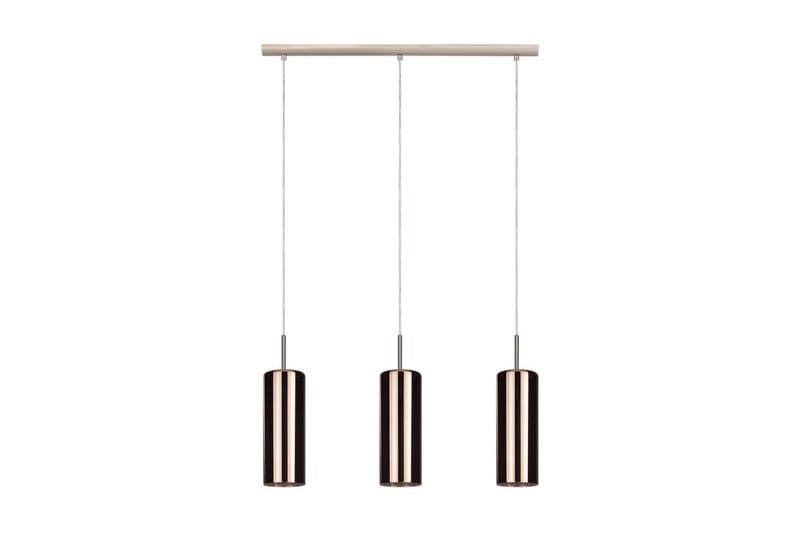 Takpendel Eglo Selvino med 3 lamper nikkel-matt kobberfarget, Kobber