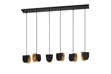 Takpendel Eglo Serenara Svart/Gull med 6 lamper - Belysning - Innendørsbelysning & Lamper - Vinduslampe