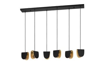 Takpendel Eglo Serenara Svart/Gull med 6 lamper - Belysning - Innendørsbelysning & Lamper - Vinduslampe