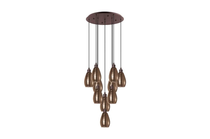 Takpendel Eglo Siracusa Brun/Kobber med 10 lamper - Belysning - Innendørsbelysning & Lamper - Vinduslampe