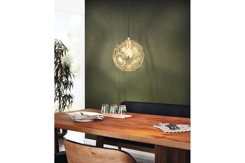 Takpendel Eglo Skoura Rund Messing 30 cm - 30 cm - Belysning - Innendørsbelysning & Lamper - Vinduslampe