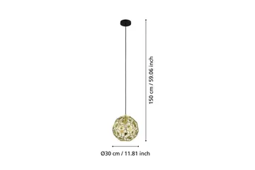 Takpendel Eglo Skoura Rund Messing 30 cm - 30 cm - Belysning - Innendørsbelysning & Lamper - Vinduslampe