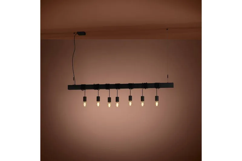 Takpendel Eglo Townshend-B Svart 7 lamper - 7 lamper - Belysning - Innendørsbelysning & Lamper - Vinduslampe