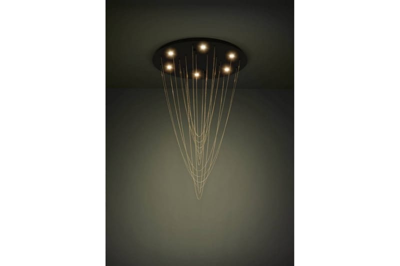Takpendel Eglo Trepuco Svart med Kjetting i Messing - Belysning - Innendørsbelysning & Lamper - Vinduslampe
