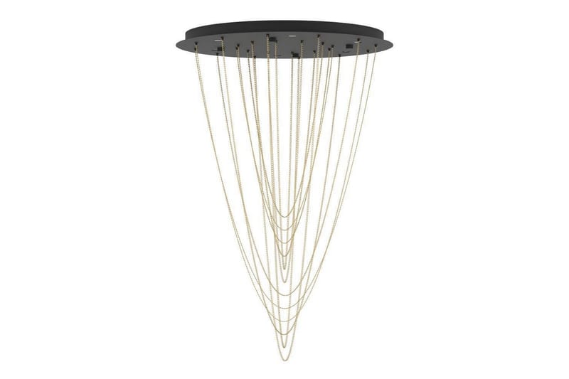 Takpendel Eglo Trepuco Svart med Kjetting i Messing - Belysning - Innendørsbelysning & Lamper - Vinduslampe