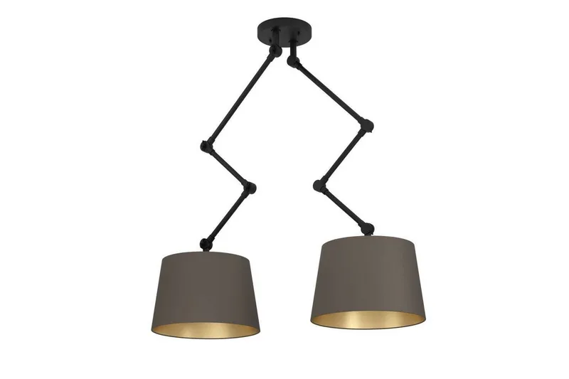 Takpendel Eglo Pistunio Cappuccino/Messing/Svart med 2 Lamper