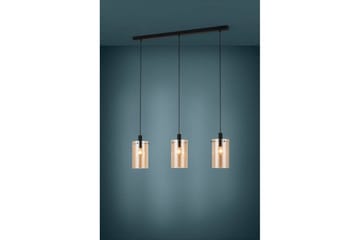 Takpendel Eglo Polverara Svart/Amber 3 lamper - 3 lamper - Belysning - Innendørsbelysning & Lamper - Vinduslampe