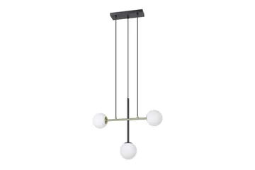 Takpendel Eglo Paz Opalhvit/Svart Messing med 3 Lamper - Belysning - Innendørsbelysning & Lamper - Vinduslampe