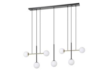 Takpendel Eglo Paz Opalhvit/Svart Messing med 7 Lamper - Belysning - Innendørsbelysning & Lamper - Vinduslampe