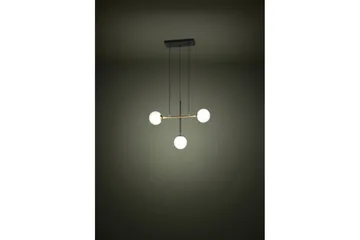 Takpendel Eglo Paz Opalhvit/Svart Messing med 3 Lamper - Belysning - Innendørsbelysning & Lamper - Vinduslampe