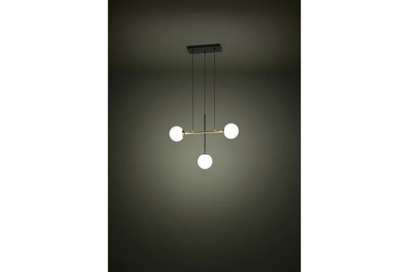 Takpendel Eglo Paz Opalhvit/Svart Messing med 3 Lamper - Belysning - Innendørsbelysning & Lamper - Vinduslampe