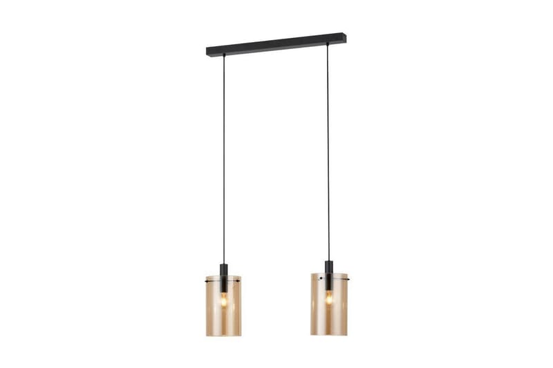 Takpendel Eglo Polverara Svart/Amber 2 Lamper, 2 Lamper