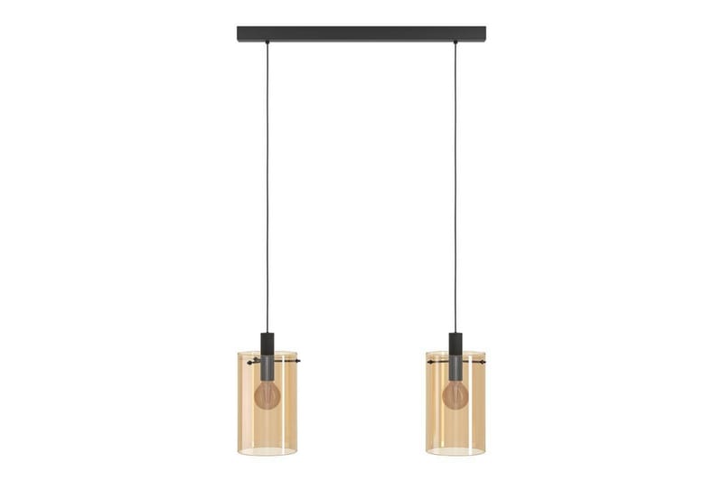 Takpendel Eglo Polverara Svart/Amber 2 Lamper - 2 Lamper - Belysning - Innendørsbelysning & Lamper - Vinduslampe