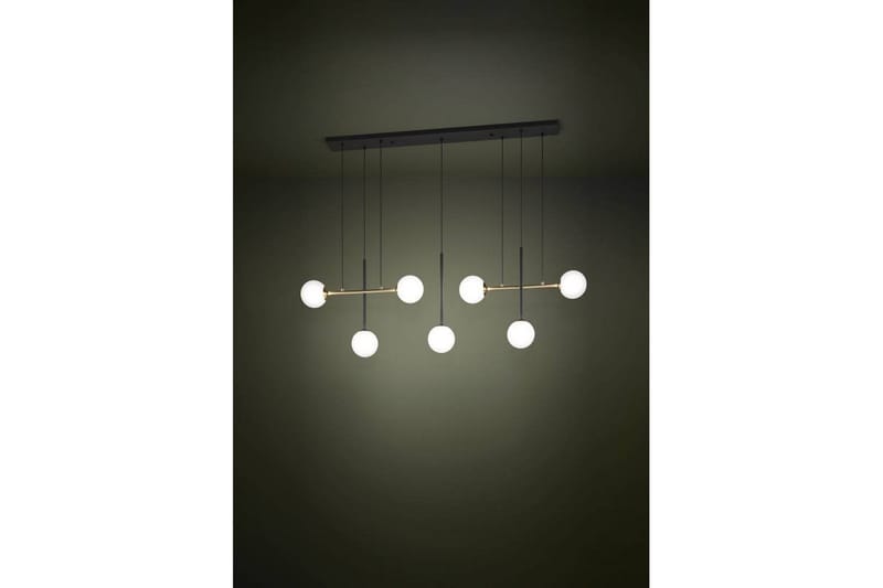 Takpendel Eglo Paz Opalhvit/Svart Messing med 7 Lamper - Belysning - Innendørsbelysning & Lamper - Vinduslampe