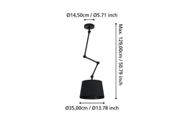 Takpendel Eglo Pistunio Svart - Svart - Belysning - Innendørsbelysning & Lamper - Vinduslampe