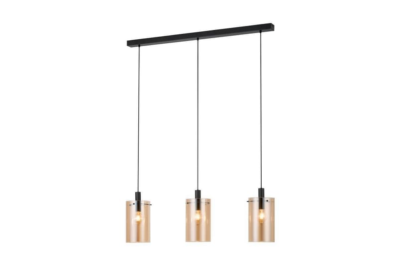 Takpendel Eglo Polverara Svart/Amber 3 lamper - 3 lamper - Belysning - Innendørsbelysning & Lamper - Vinduslampe